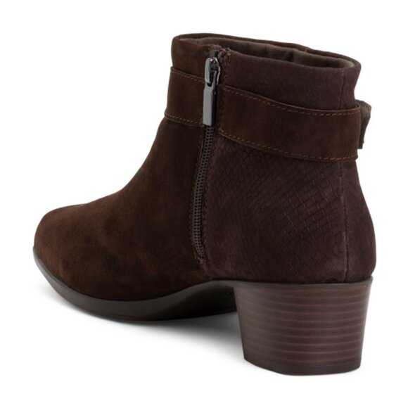 MUNRO Leather Callie Heeled Comfort Booties - Picture 2 of 3